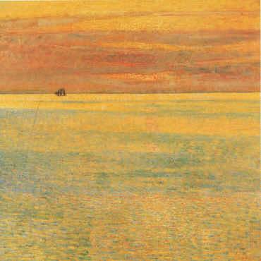 Childe Hassam Sunset at Sea